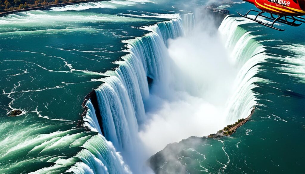 helicopter sightseeing over Niagara Falls helicopter sightseeing over Niagara Falls