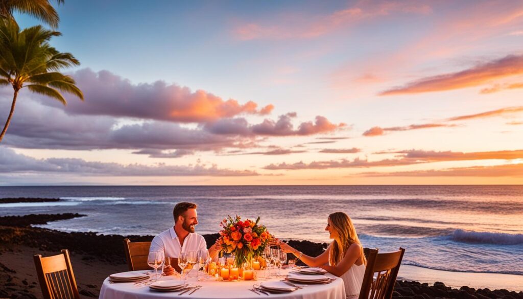 private beach dinner Big Island private beach dinner Big Island