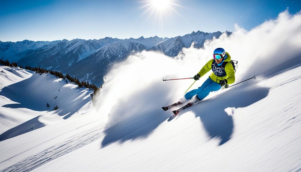 skiing at Olympic Valley skiing at Olympic Valley