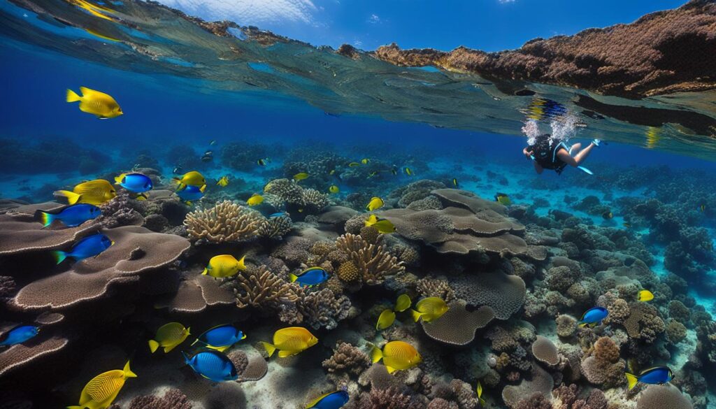 snorkeling at Molokini Crater snorkeling at Molokini Crater