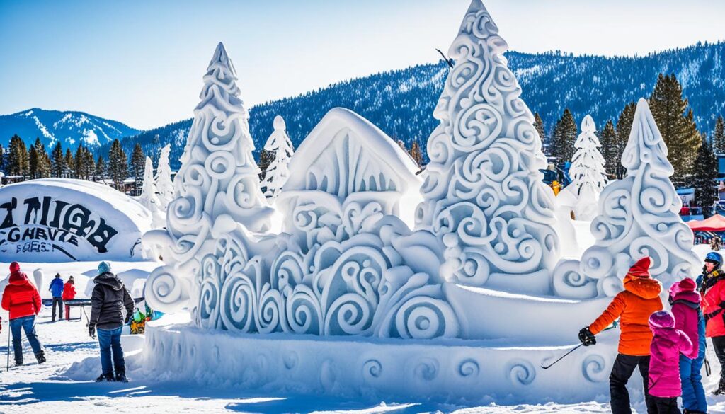 snow sculpture competition in Lake Tahoe snow sculpture competition in Lake Tahoe