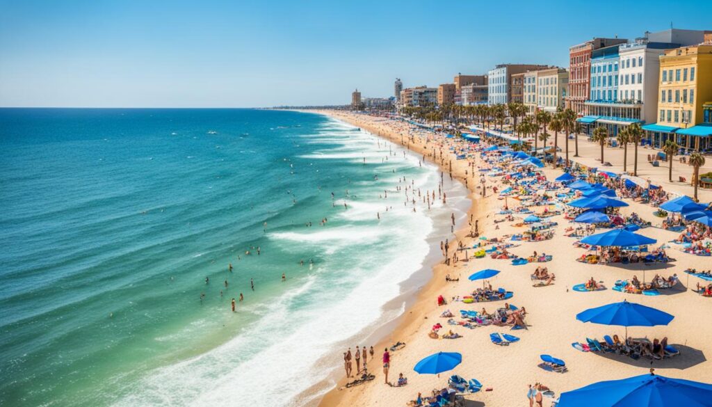 Alexandria beach during summer Alexandria beach during summer
