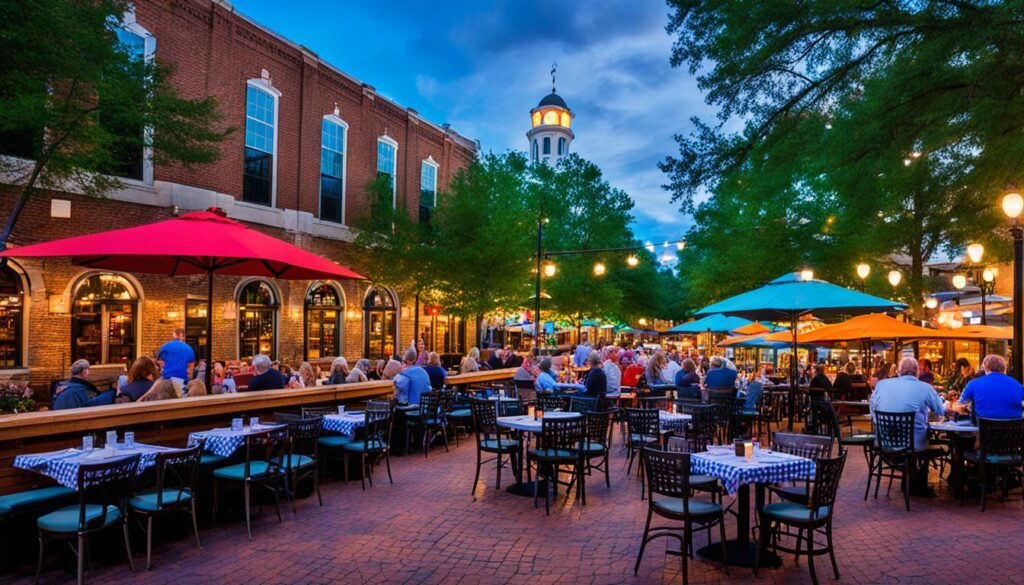 Augusta Riverwalk eateries with outdoor seating Augusta Riverwalk eateries with outdoor seating