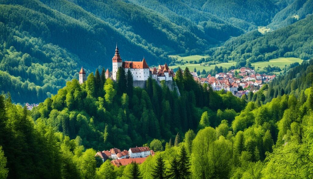 Bran Castle near Brasov Romania Bran Castle near Brasov Romania