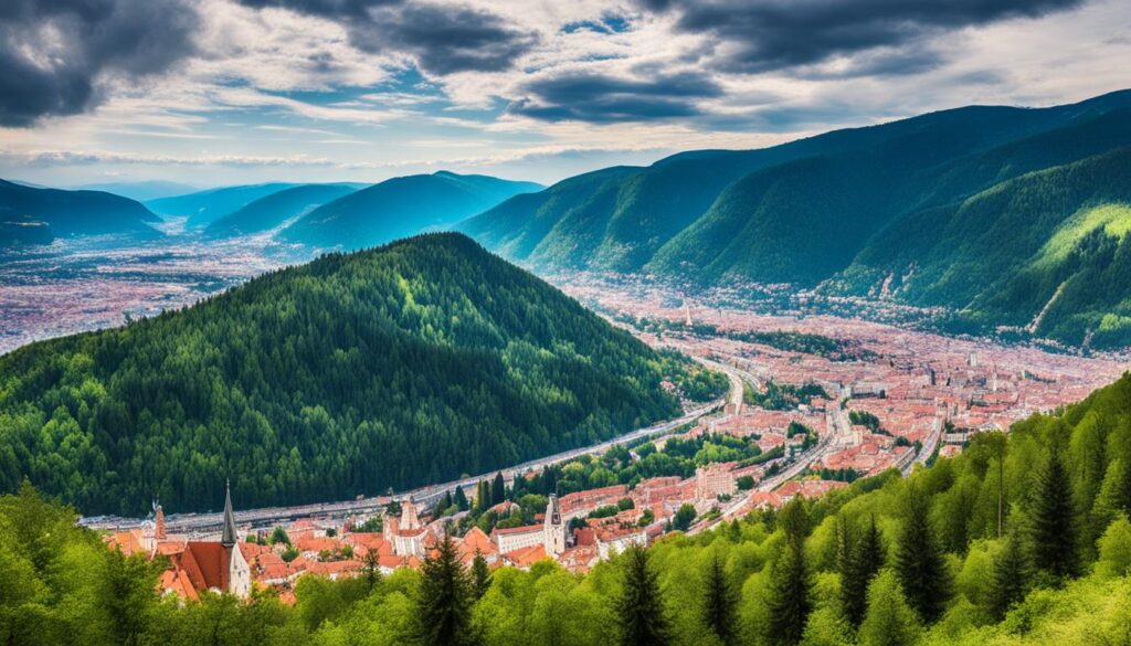 Brasov mountain viewpoint Brasov mountain viewpoint