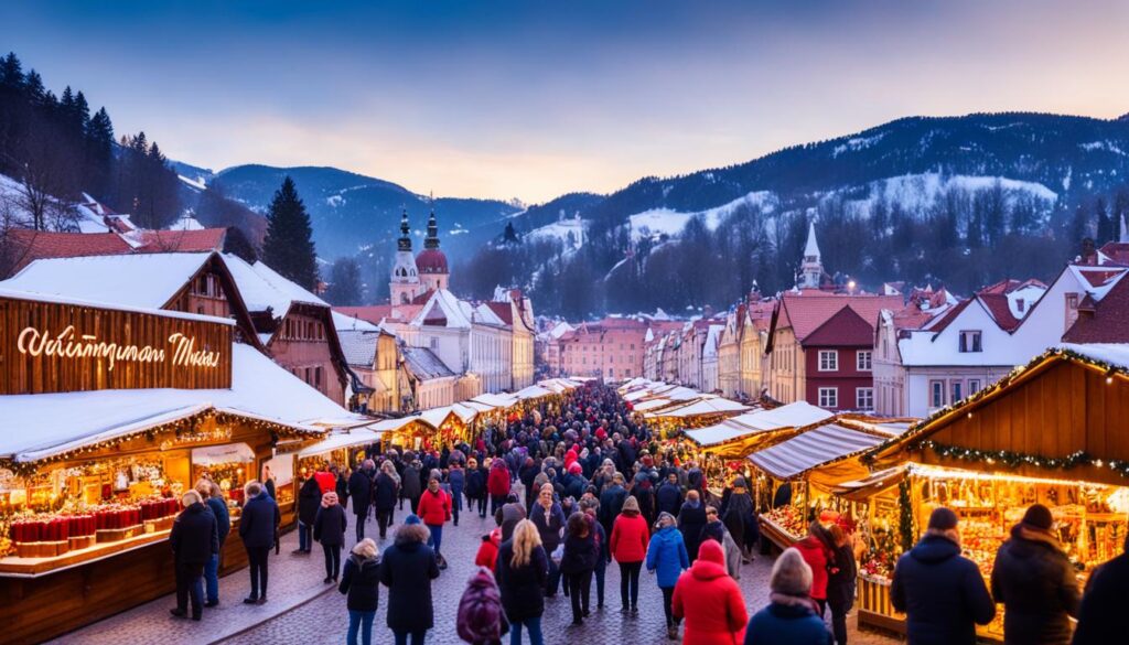 Christmas market in Brasov Christmas market in Brasov