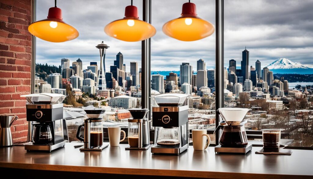Coffee scene in Seattle Coffee scene in Seattle