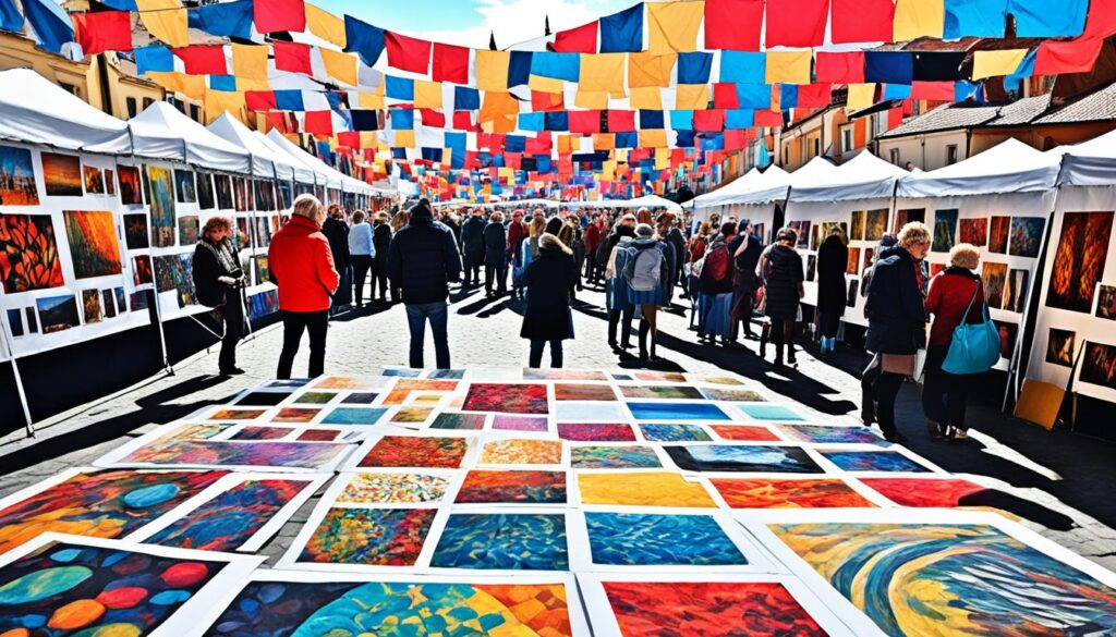 Contemporary art exhibition at Sibiu Art Market Contemporary art exhibition at Sibiu Art Market