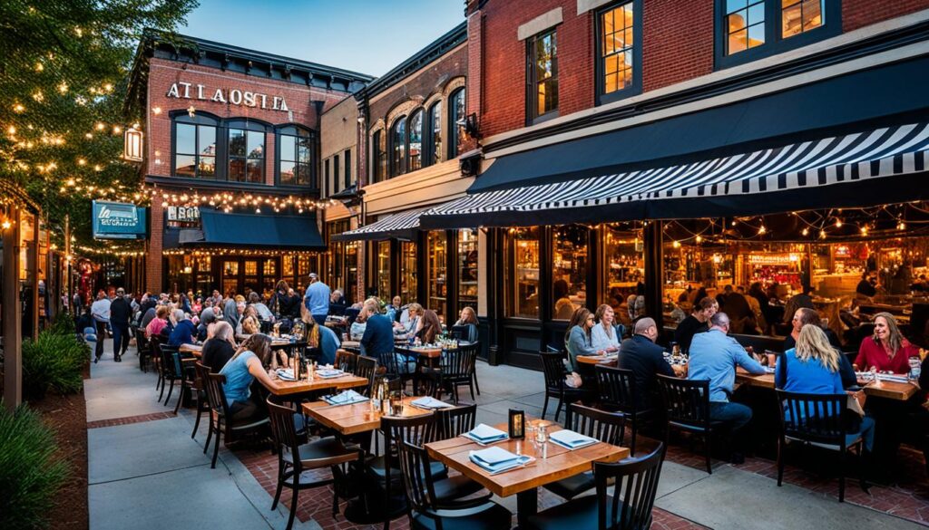 Dining scene in Atlanta Dining scene in Atlanta