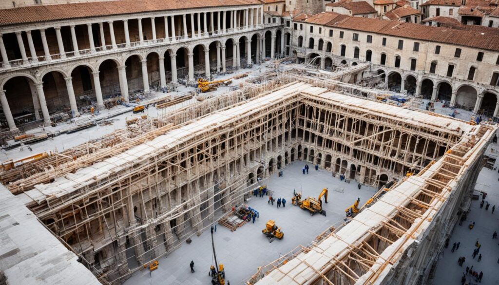 Diocletian's Palace construction Diocletian's Palace construction