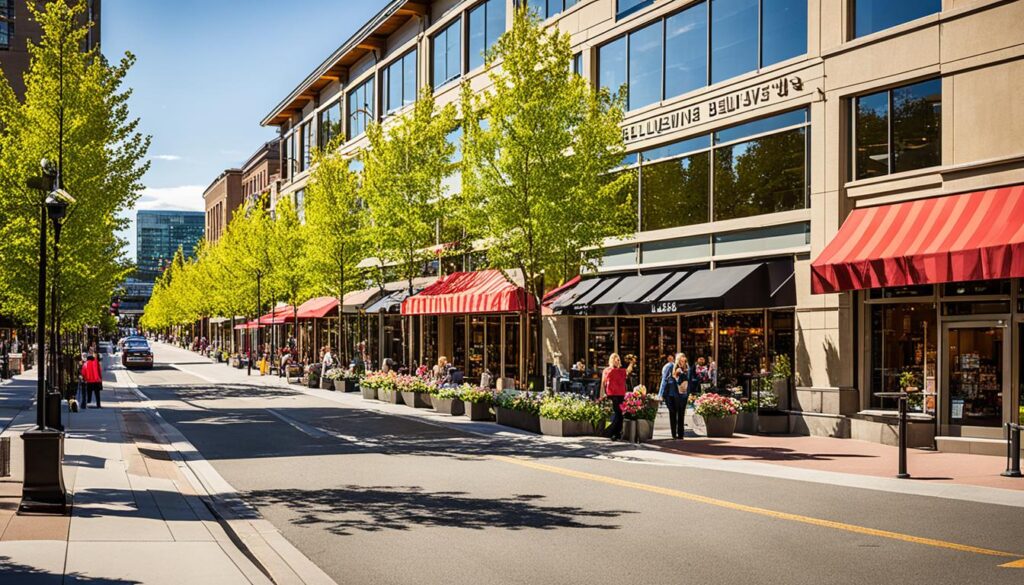 Downtown Bellevue shops Downtown Bellevue shops