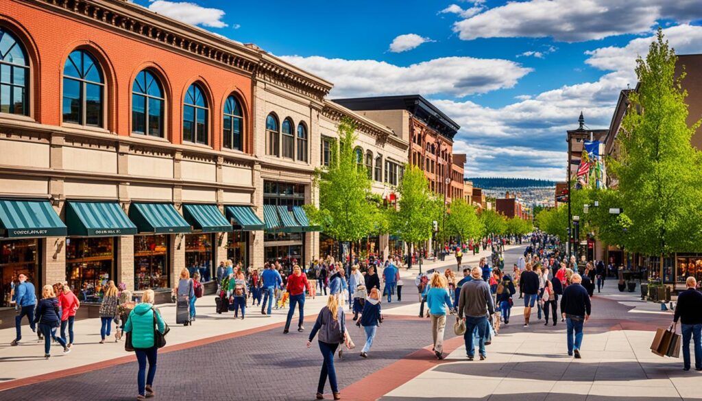 Downtown Spokane Shopping District Downtown Spokane Shopping District