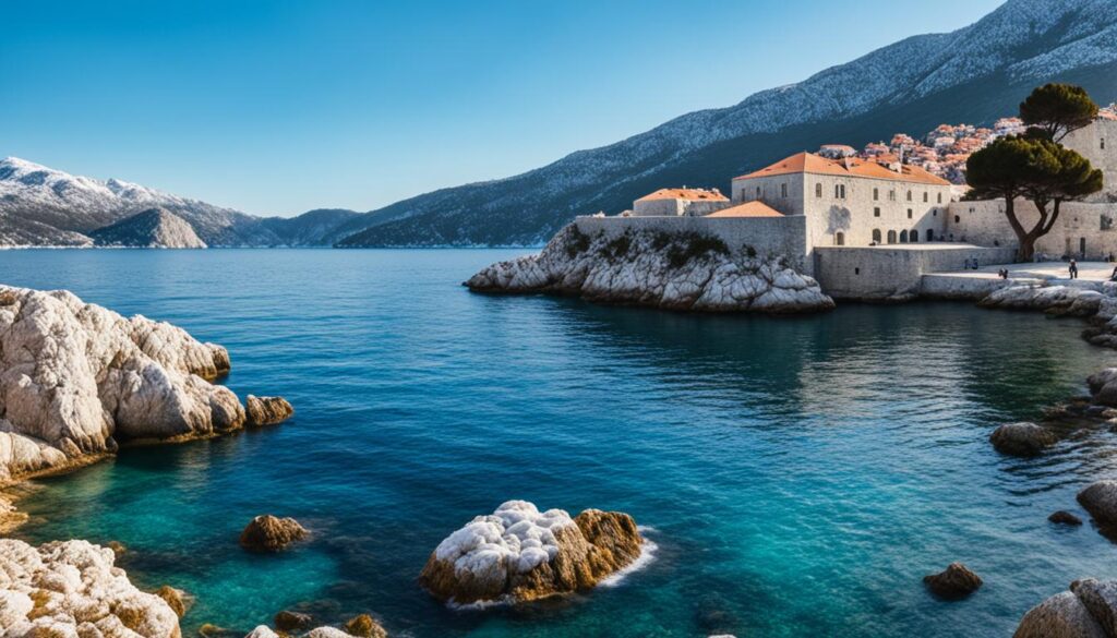Dubrovnik coastline in winter Dubrovnik coastline in winter