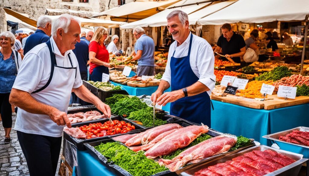 Dubrovnik food market Dubrovnik food market