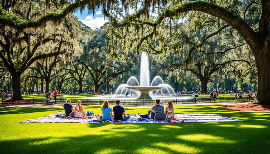 Forsyth Park picnic spots Forsyth Park picnic spots