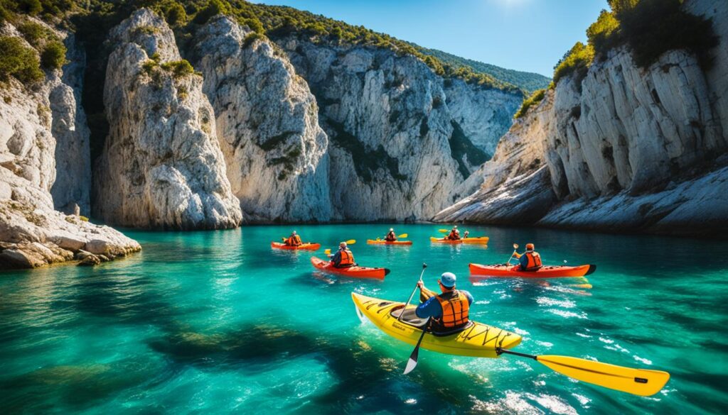 Guided kayak adventures on the Adriatic Guided kayak adventures on the Adriatic