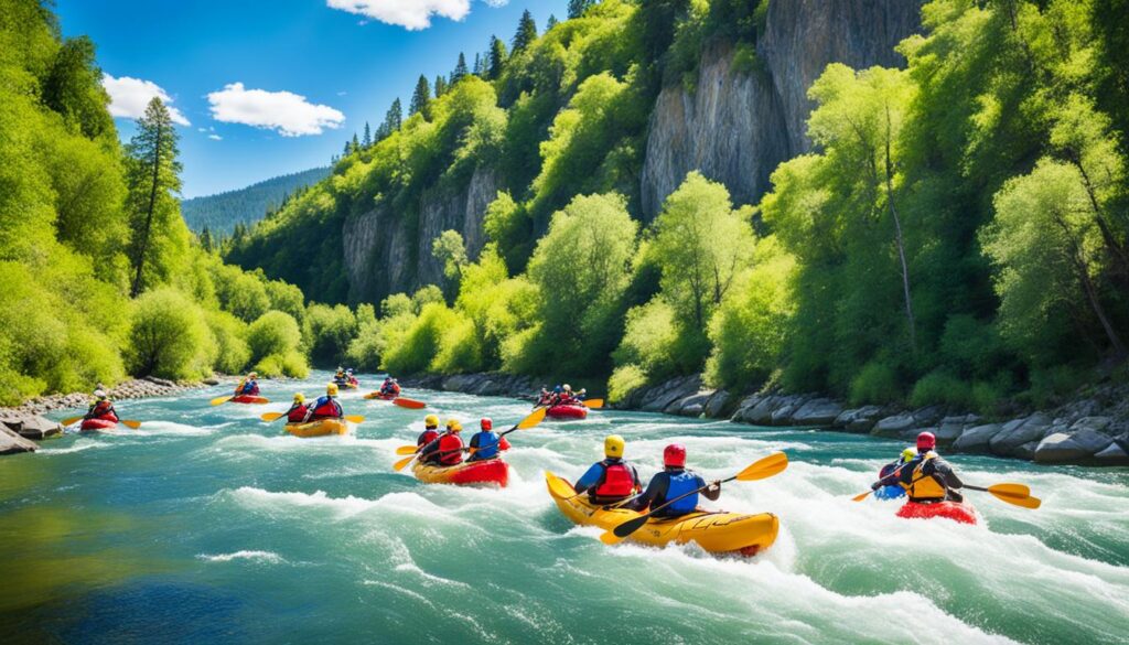 Guided kayaking tours in Richmond and river rafting classes Guided kayaking tours in Richmond and river rafting classes