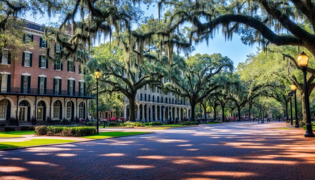Historic Savannah squares Historic Savannah squares