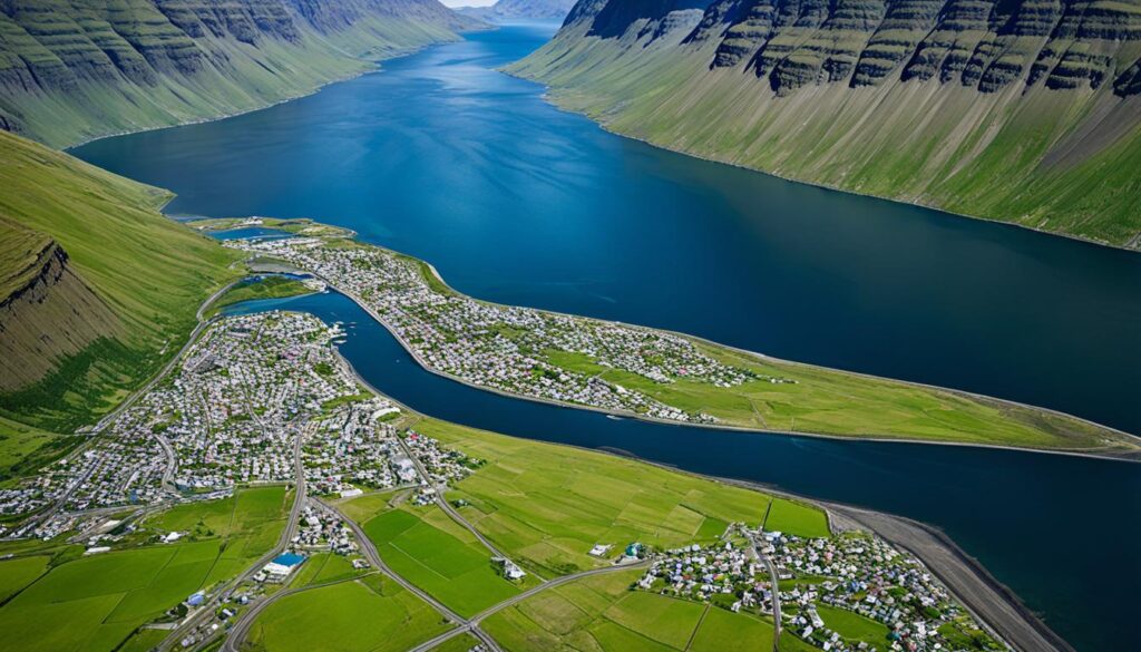 Ísafjörður fjords Ísafjörður fjords