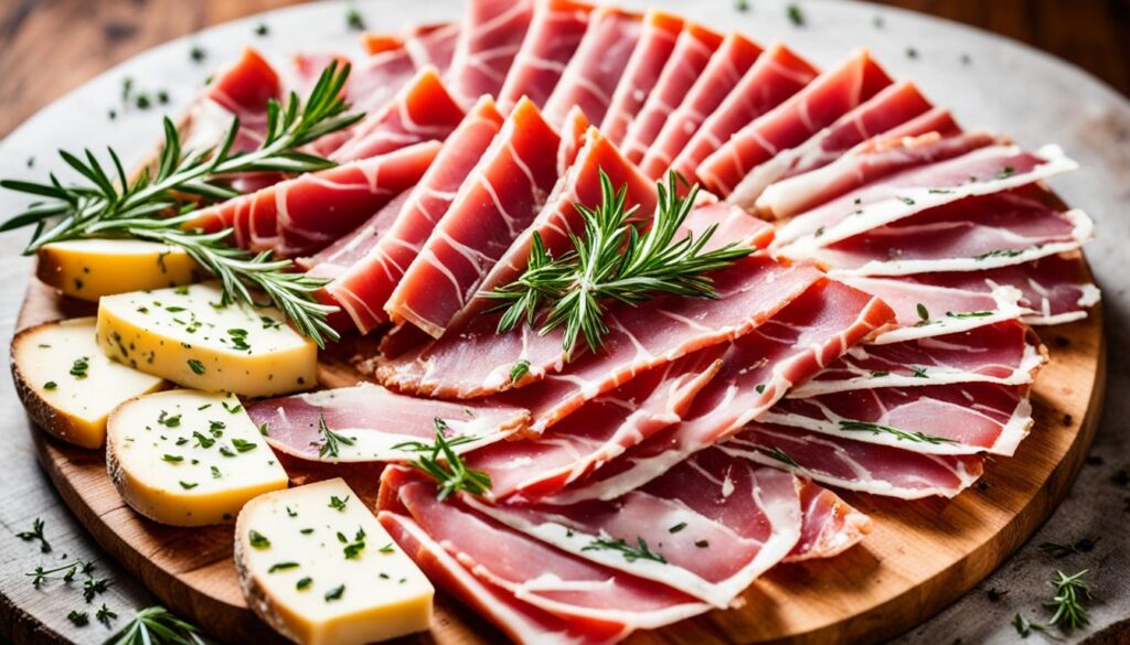 Istrian Prosciutto and Cheese Platters Istrian Prosciutto and Cheese Platters