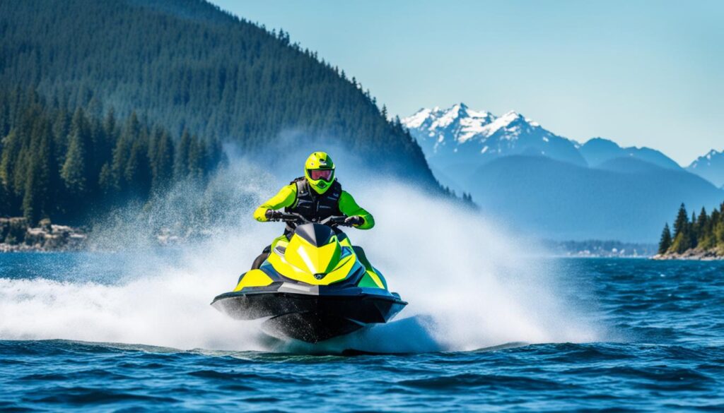 Jet skiing in Vancouver Jet skiing in Vancouver
