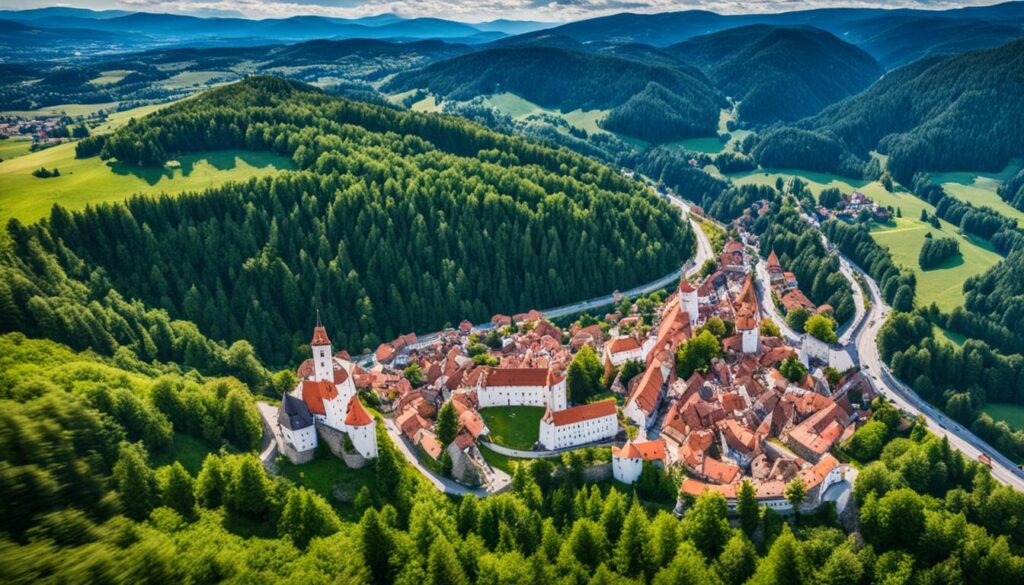 Map directions Bran Castle to Brasov Map directions Bran Castle to Brasov
