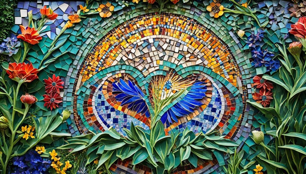 Mosaic art at Magic Gardens Mosaic art at Magic Gardens