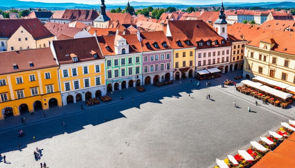 Piata Mare Sibiu main square Piata Mare Sibiu main square