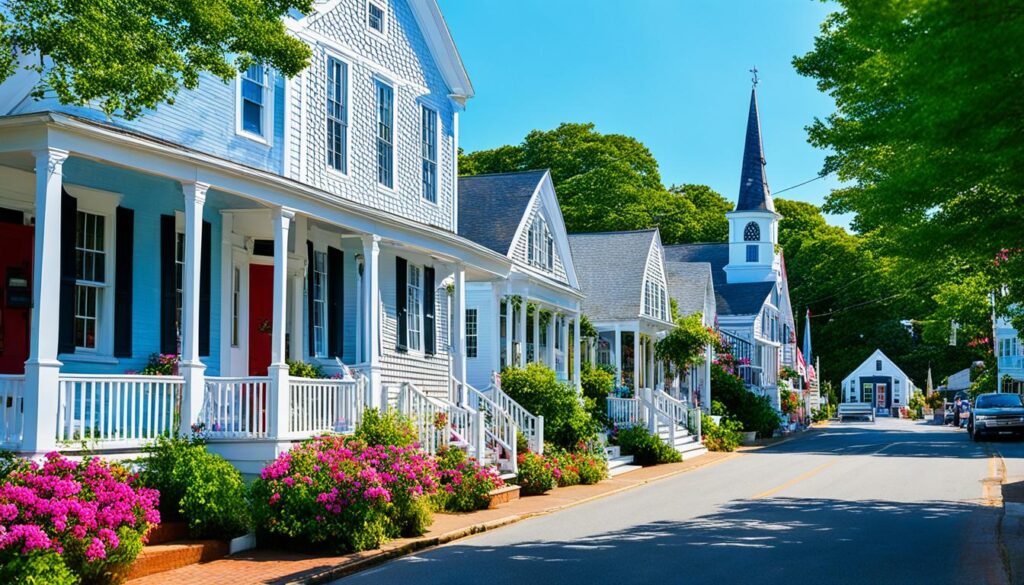 Quaint town on Martha's Vineyard Quaint town on Martha's Vineyard