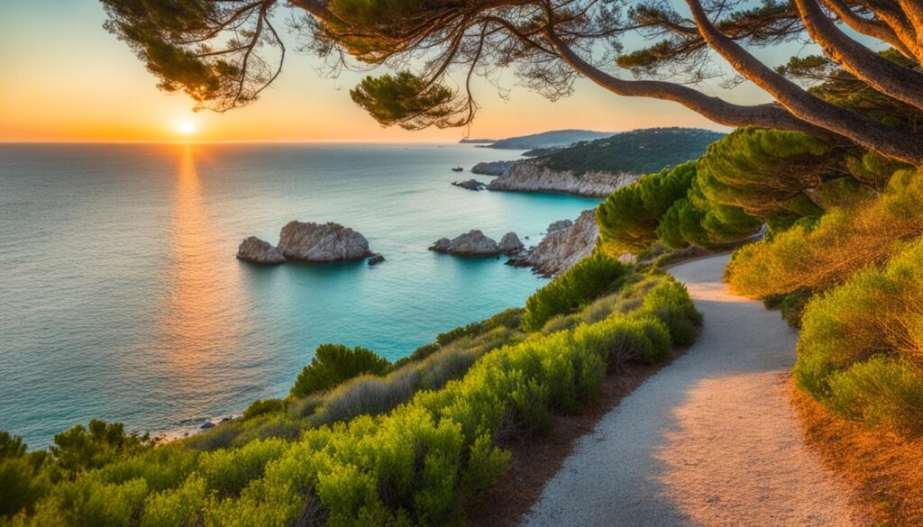 Romantic Walk at Punta Corrente Park Romantic Walk at Punta Corrente Park