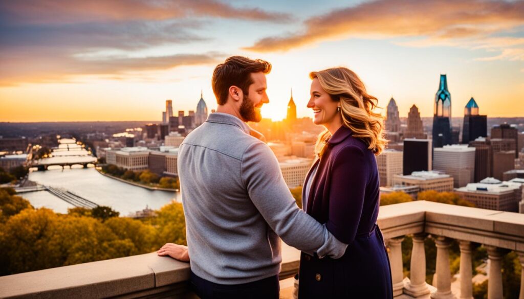 Romantic views in Philadelphia Romantic views in Philadelphia