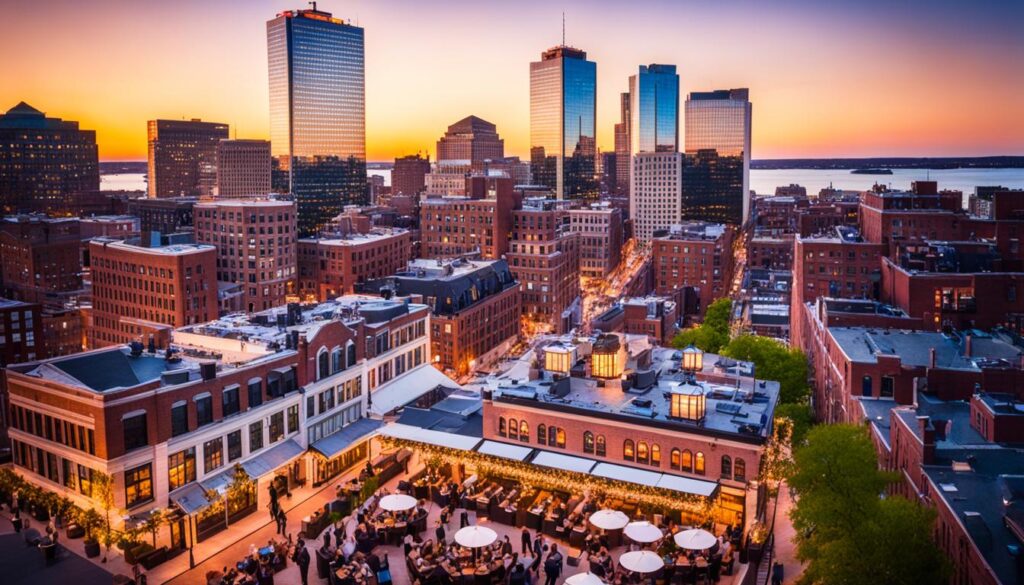 Rooftop bars and scenic views in Boston for sunset drinks Rooftop bars and scenic views in Boston for sunset drinks