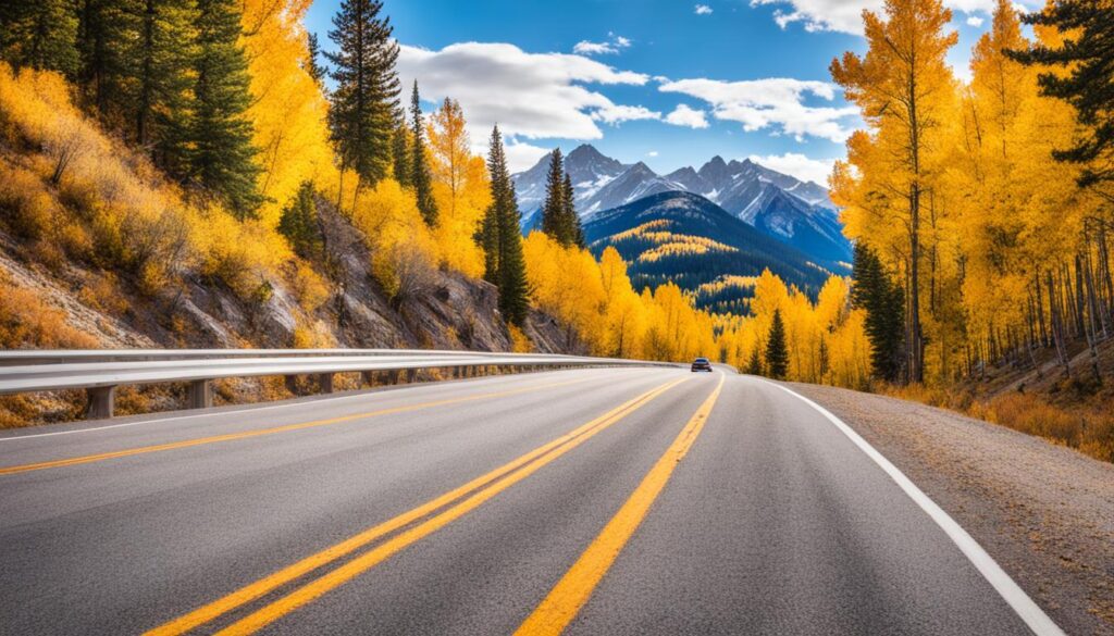 Scenic Drive with Mountain Views Scenic Drive with Mountain Views