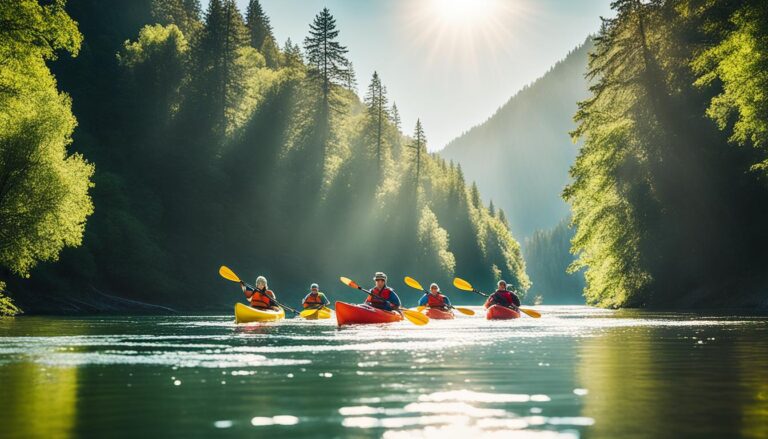 Scenic kayaking near Augusta