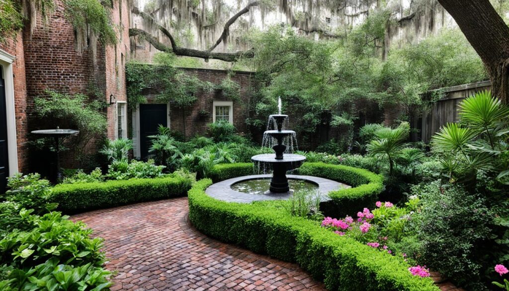 Secret gardens and hidden courtyards in Savannah Secret gardens and hidden courtyards in Savannah