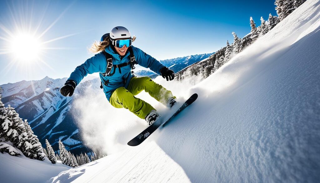 Snowboarding in Aspen Snowboarding in Aspen