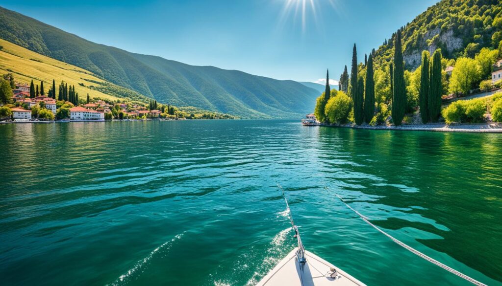 Struga boat ride on Lake Ohrid Struga boat ride on Lake Ohrid
