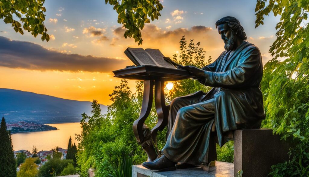The Monument of Struga Poetry Evenings The Monument of Struga Poetry Evenings