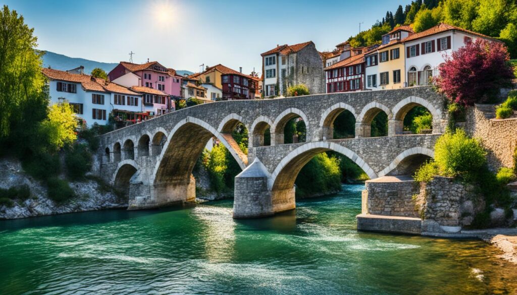 The Old Bridge of Struga The Old Bridge of Struga