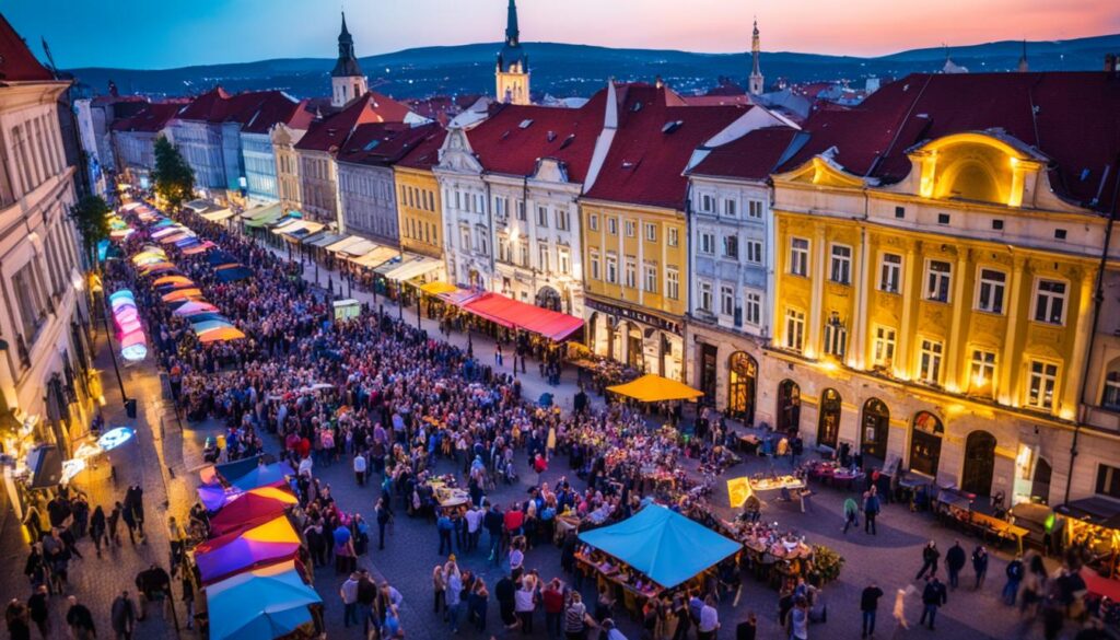 Timisoara's vibrant nightlife scene Timisoara's vibrant nightlife scene
