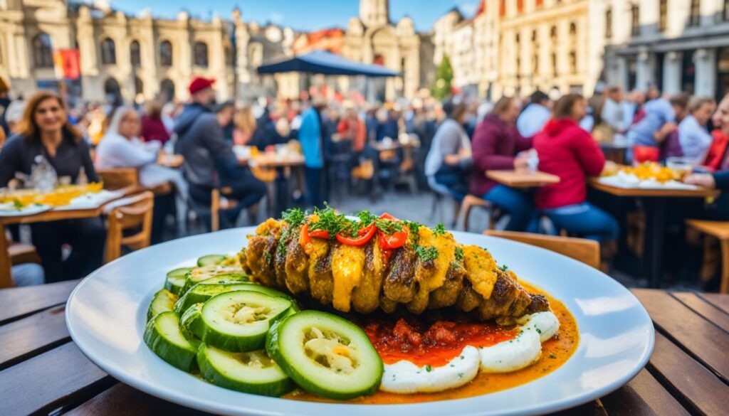 Traditional Romanian food in Bucharest Traditional Romanian food in Bucharest