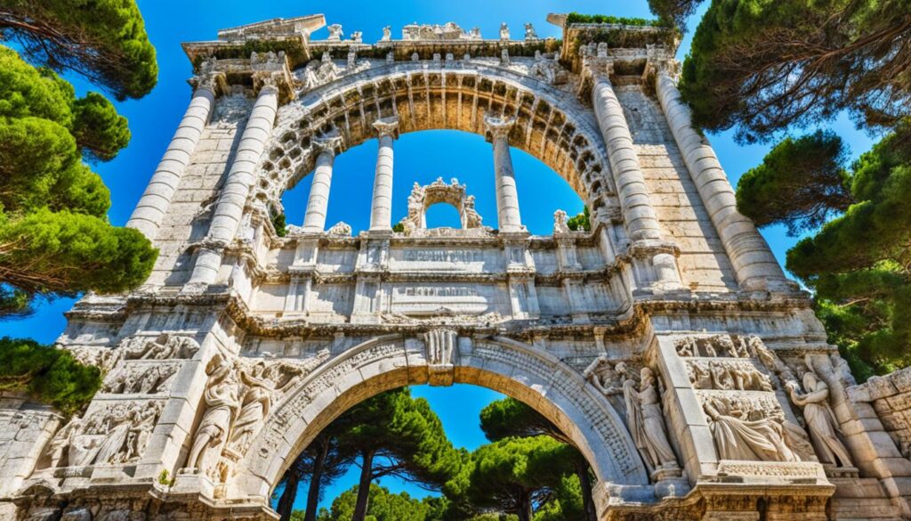 ancient city gate Pula ancient city gate Pula