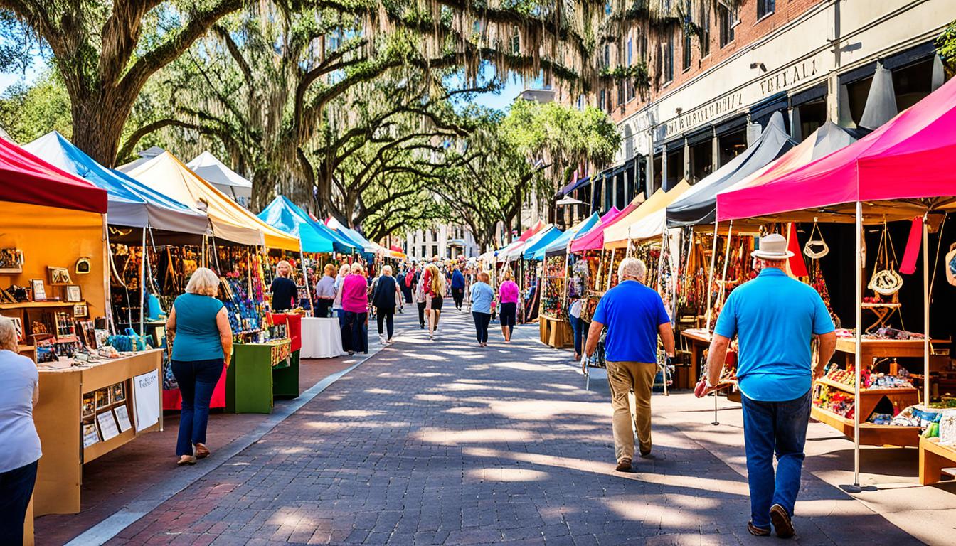 Explore Savannah's Local Artisans Market Shopping