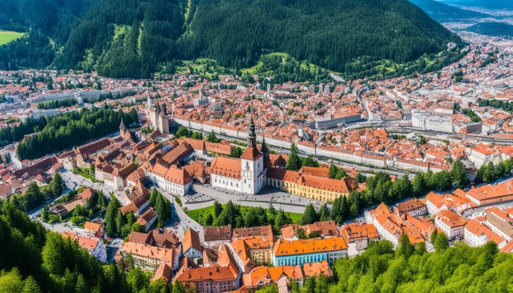 best aerial view Brasov best aerial view Brasov