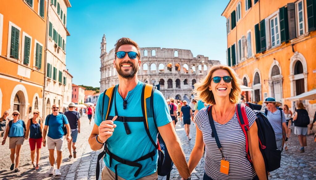 exploring Pula on foot exploring Pula on foot