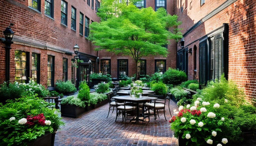 hidden courtyards in Boston hidden courtyards in Boston