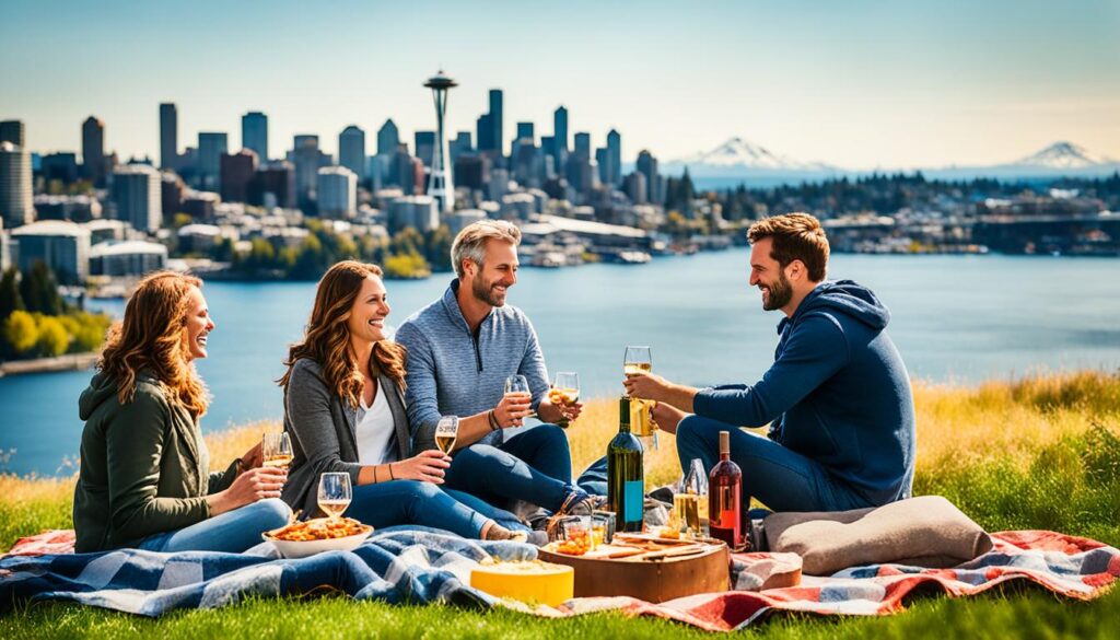 ideal picnic locations at Gas Works Park ideal picnic locations at Gas Works Park