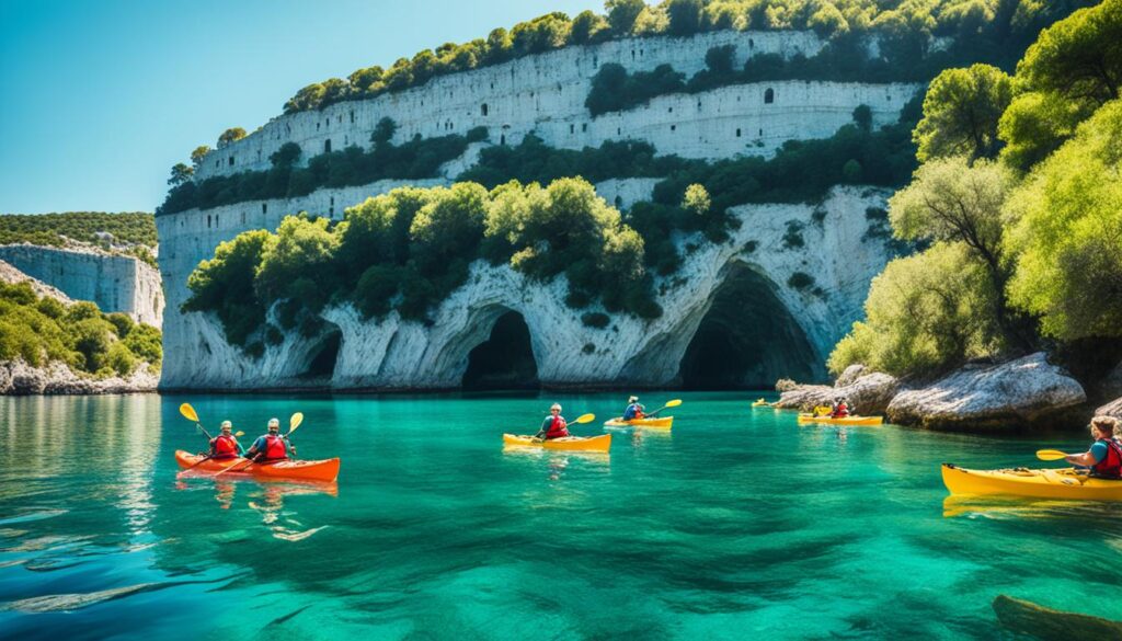 kayaking in Pula kayaking in Pula