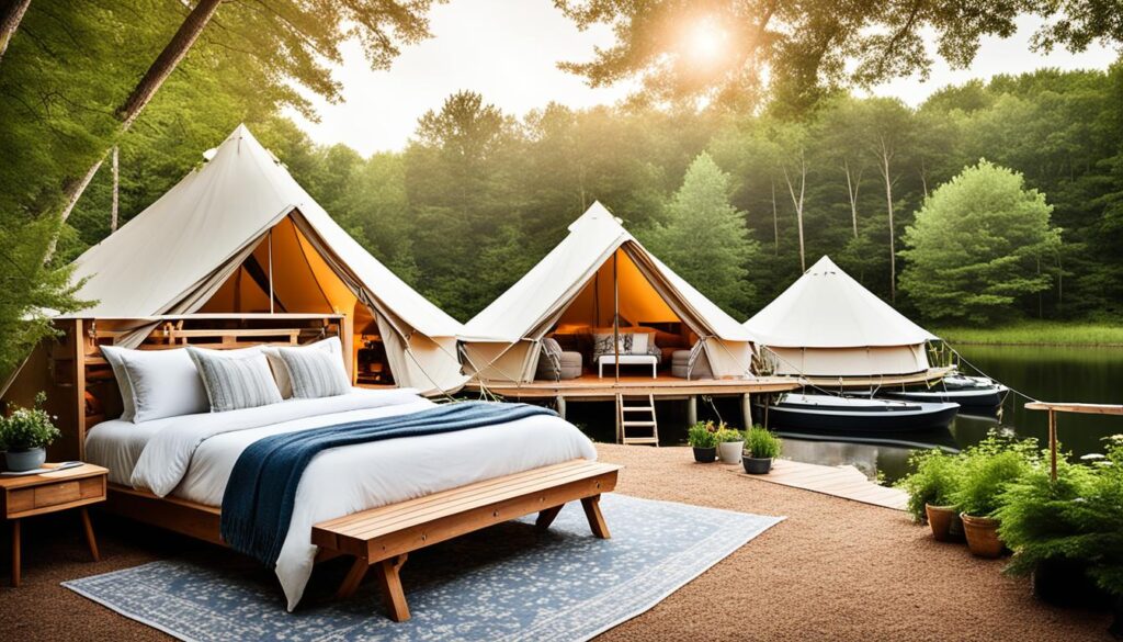 luxury camping in Massachusetts