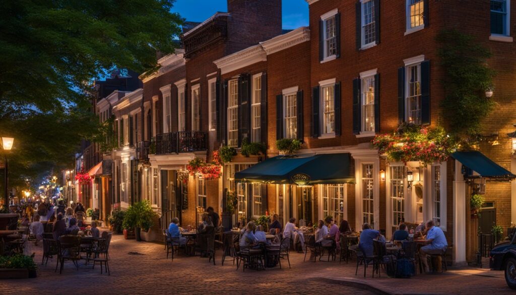 night-time dining options in Old Town Alexandria night-time dining options in Old Town Alexandria